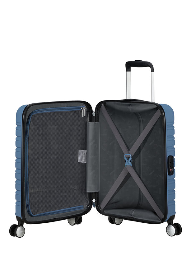 Mala de Cabine 55cm 4 Rodas Azul Coroa - Flashline | American Tourister