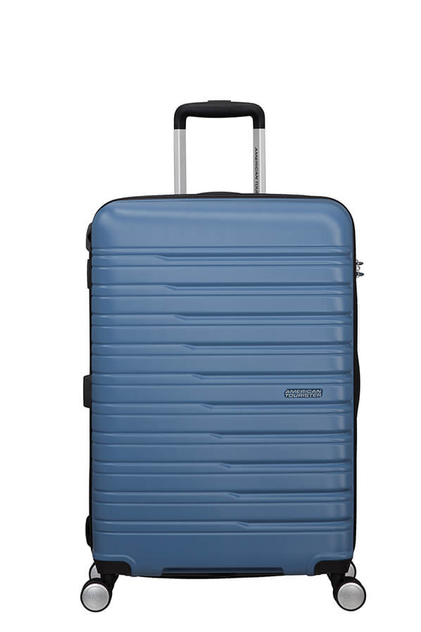 Mala de Viagem Média 67cm Expansível 4 Rodas Azul Coroa - Flashline | American Tourister