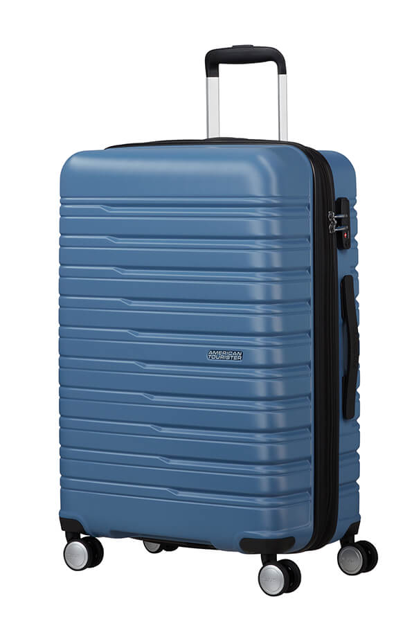 Mala de Viagem Média 67cm Expansível 4 Rodas Azul Coroa - Flashline | American Tourister