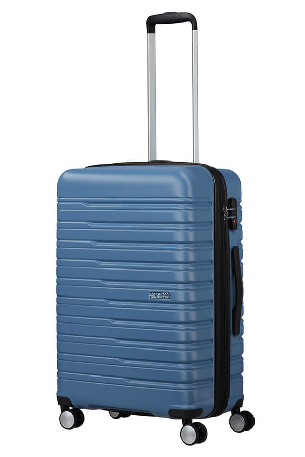 Mala de Viagem Média 67cm Expansível 4 Rodas Azul Coroa - Flashline | American Tourister