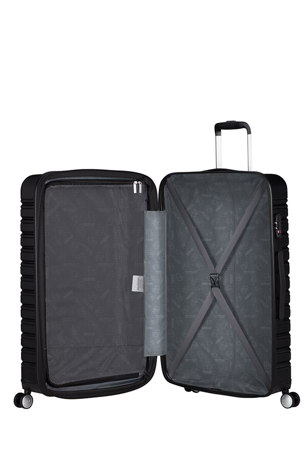 Mala de Viagem Grande 78cm Expansível 4 Rodas Preto Sombra - Flashline | American Tourister