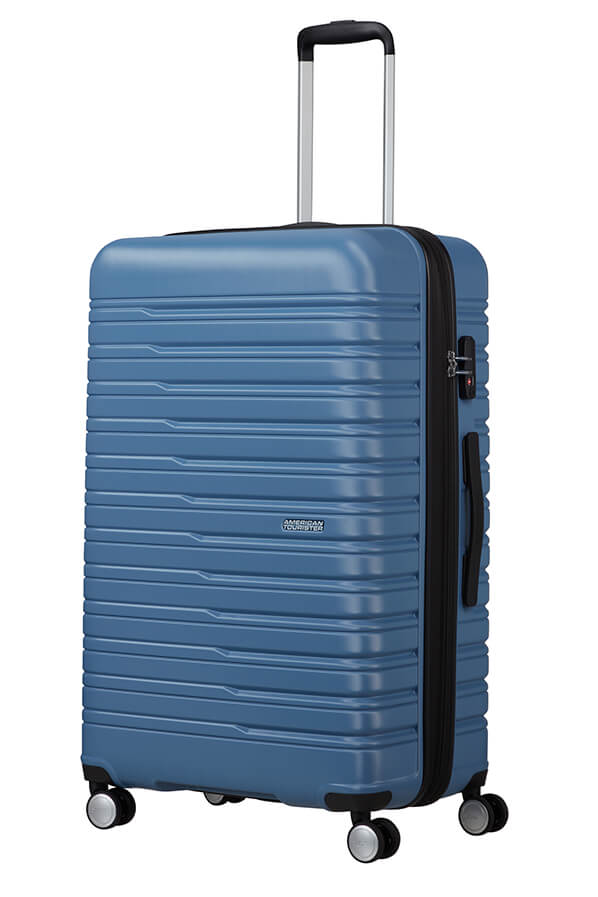 Mala de Viagem Grande 78cm Expansível 4 Rodas Azul Coroa - Flashline | American Tourister