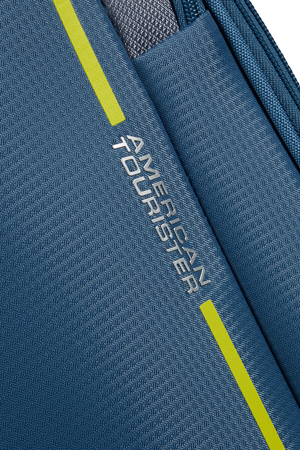 Mala de Cabine 55cm Expansível 4 Rodas Azul Coroa - Pulsonic | American Tourister®