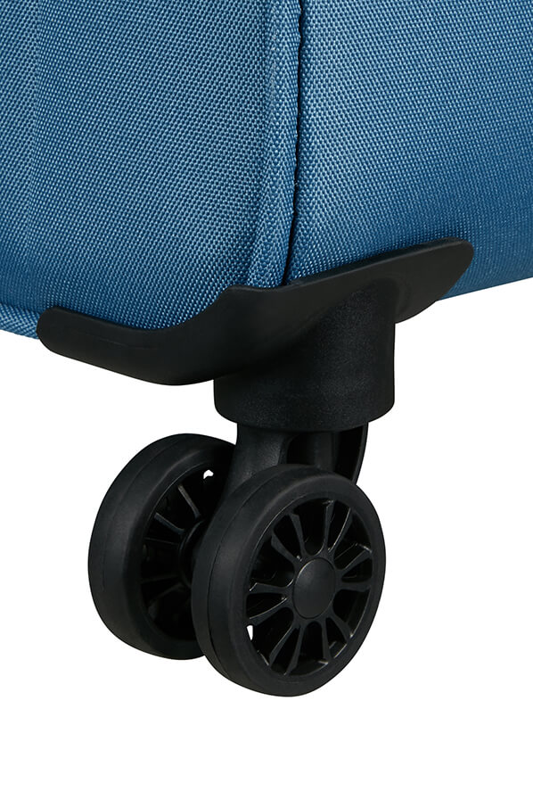 Mala de Cabine 55cm Expansível 4 Rodas Azul Coroa - Pulsonic | American Tourister®