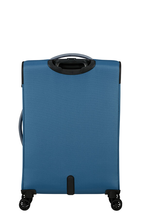 Mala de Viagem Média 68cm Expansível 4 Rodas Azul Coroa - Pulsonic | American Tourister®