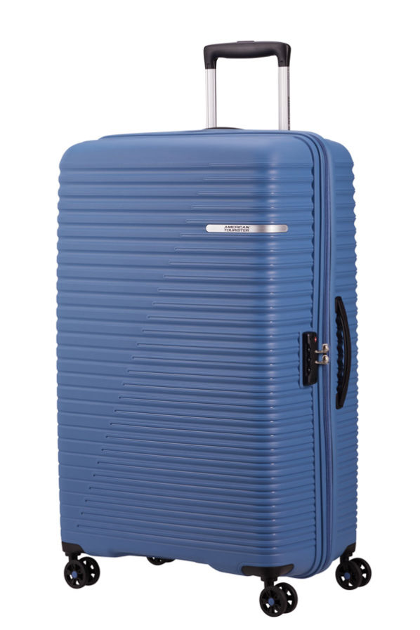 Mala de Viagem Grande 79cm 4 Rodas Azul Ciano - LiftOff | American Tourister