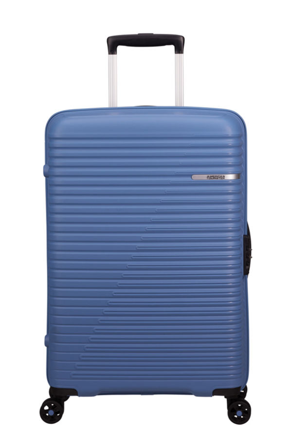 Mala de Viagem Grande 79cm 4 Rodas Azul Ciano - LiftOff | American Tourister