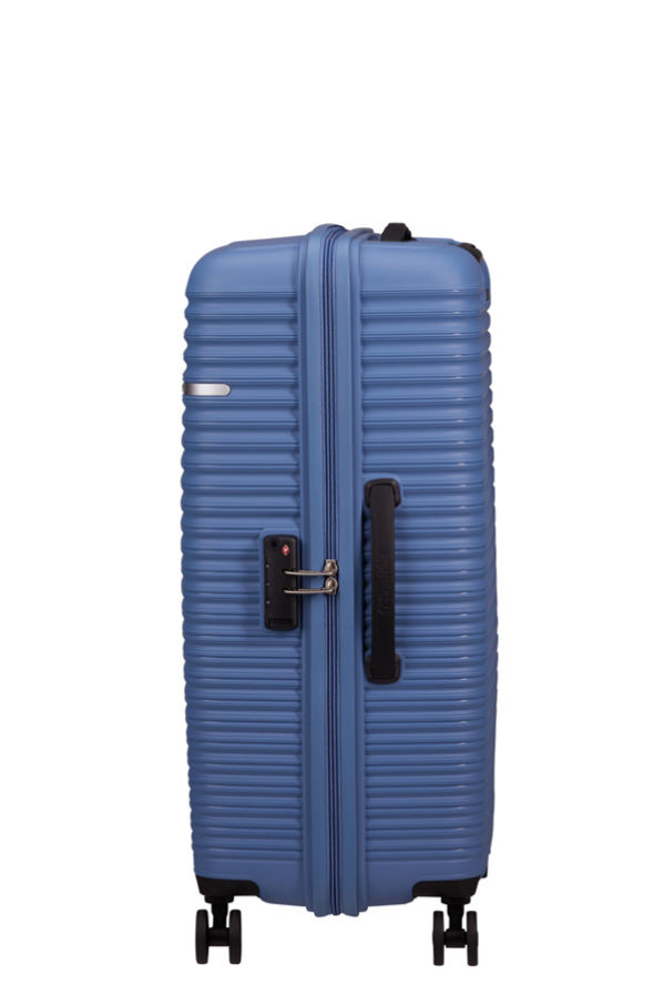 Mala de Viagem Grande 79cm 4 Rodas Azul Ciano - LiftOff | American Tourister