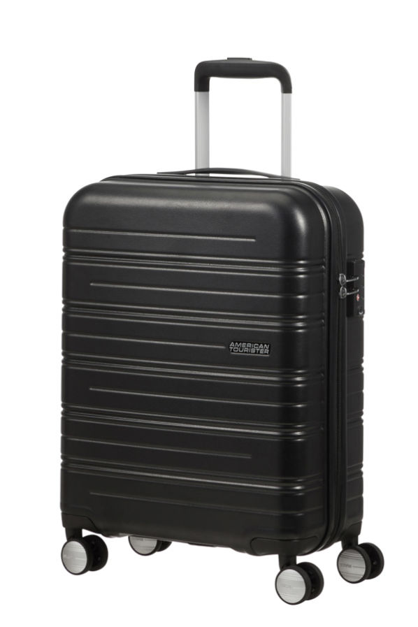 Mala de Cabine 55cm 4 Rodas Preto Mate - High Turn | American Tourister