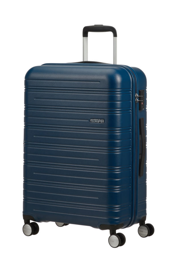 Mala de Viagem Média 67cm 4 Rodas Azul Mate - High Turn | American Tourister