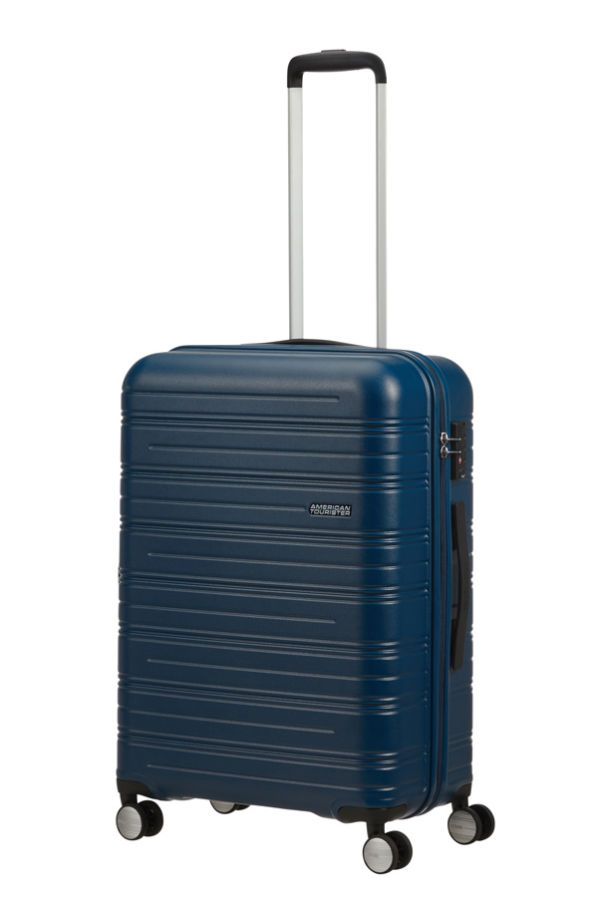 Mala de Viagem Média 67cm 4 Rodas Azul Mate - High Turn | American Tourister